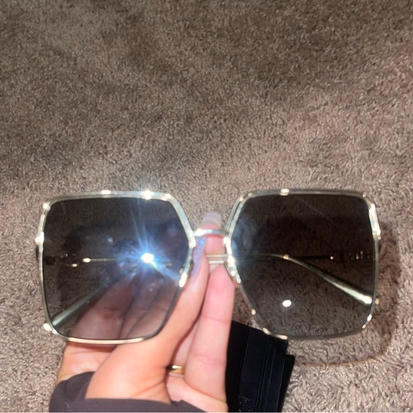 Christian Dior baby blue and gold sunglasses never worn before - Picture 1 of 3